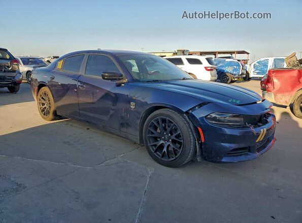 2C3CDXCT4GH347342 2016 DODGE CHARGER Blue Front right