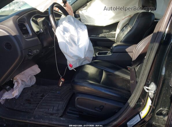 2C3CDXCT4GH351584 2016 DODGE CHARGER Black Front interior view