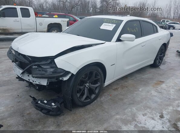 2C3CDXCT4HH625108 2017 DODGE CHARGER Белый Передняя левая четверть