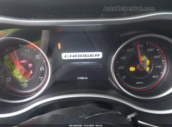 2C3CDXCT4HH625108 2017 DODGE CHARGER Белый Вид задних сидений