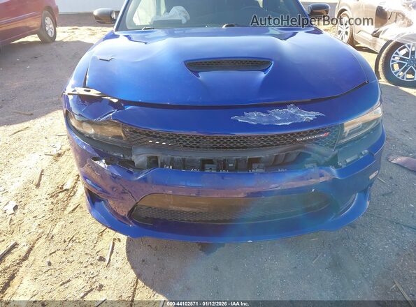 2C3CDXCT7KH736226 2019 DODGE CHARGER Blue Widok z przodu