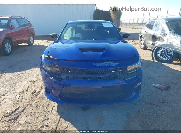 2C3CDXCT7KH736226 2019 DODGE CHARGER Blue Widok zestawu wskaźników