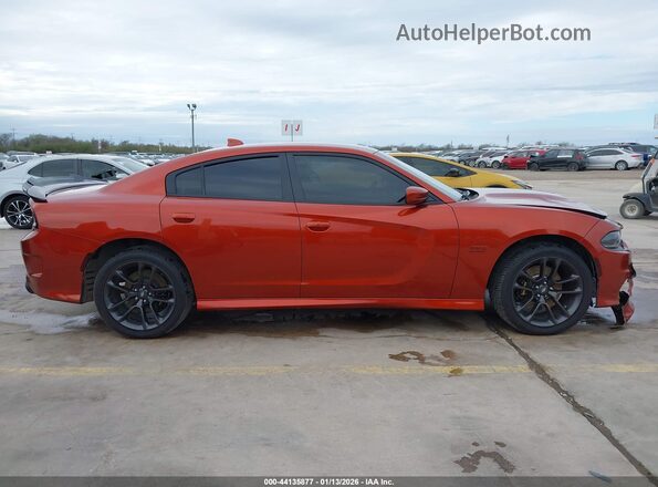 2C3CDXGJ9LH231945 2020 DODGE CHARGER Оранжевый Панорамный вид салона 360°