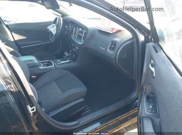 2C3CDXHG0KH567226 2019 DODGE CHARGER Черный Вид салона спереди