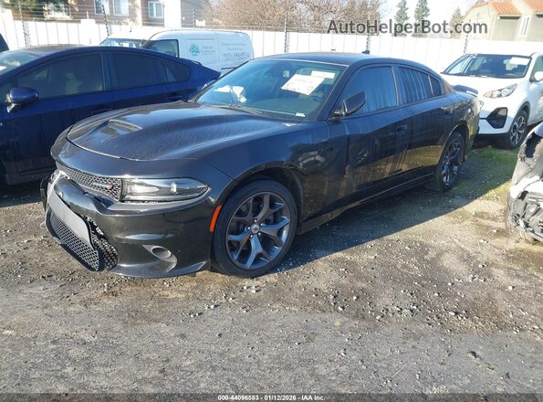 2C3CDXHG0KH567226 2019 DODGE CHARGER Черный Передняя левая четверть