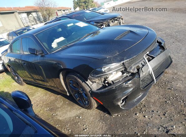 2C3CDXHG0KH567226 2019 DODGE CHARGER Черный Передняя правая четверть