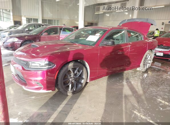 2C3CDXHG1LH238665 2020 DODGE CHARGER Темно-бордовый Передняя левая четверть