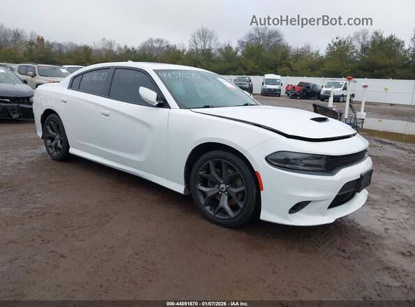 2C3CDXHG2JH273938 2018 DODGE CHARGER Белый Передняя правая четверть
