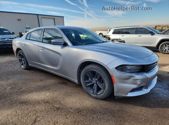 2C3CDXHG3GH126102 2016 DODGE CHARGER Серебряный Передняя правая четверть