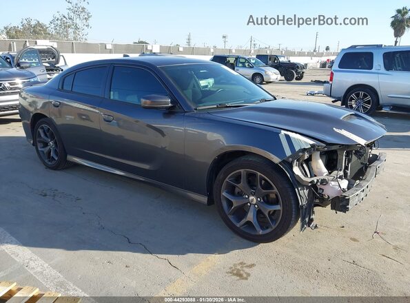 2C3CDXHG3KH526427 2019 DODGE CHARGER Серый Передняя правая четверть