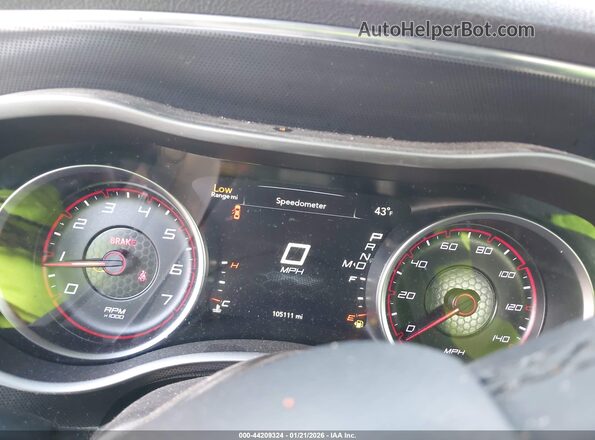 2C3CDXHG4GH350396 2016 DODGE CHARGER Gray Widok tylnych siedzeń