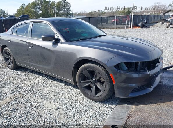 2C3CDXHG4GH350396 2016 DODGE CHARGER Gray Przód prawy