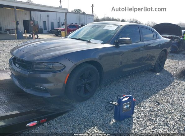 2C3CDXHG4GH350396 2016 DODGE CHARGER Gray Przód lewy