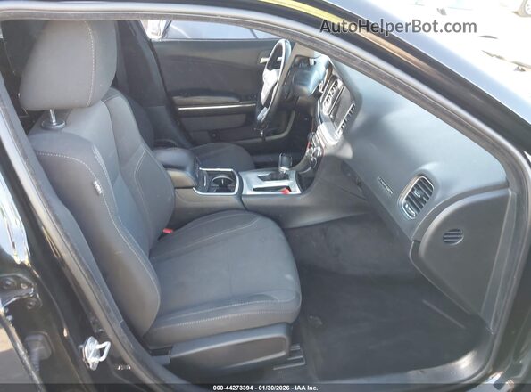 2C3CDXHG6GH332644 2016 DODGE CHARGER Black Front interior view