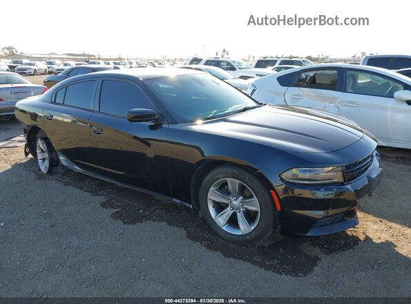 2C3CDXHG6GH332644 2016 DODGE CHARGER Black Front right