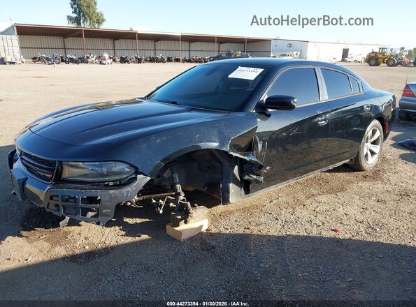 2C3CDXHG6GH332644 2016 DODGE CHARGER Black Front left