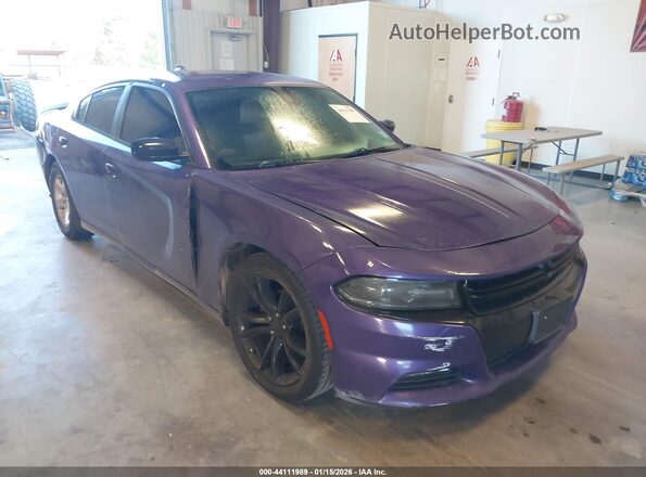 2C3CDXHG7GH155683 2016 DODGE CHARGER Фиолетовый Передняя правая четверть