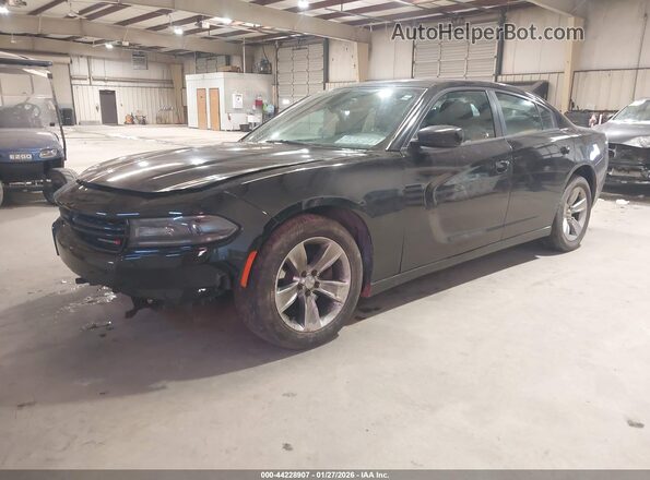 2C3CDXHG7GH350022 2016 DODGE CHARGER Черный Передняя левая четверть
