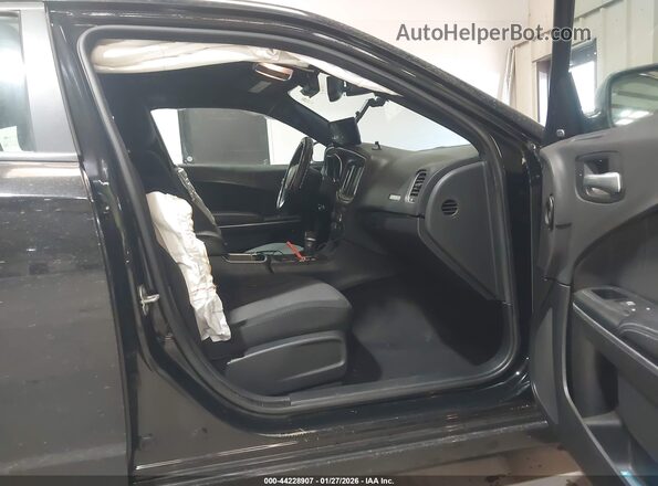 2C3CDXHG7GH350022 2016 DODGE CHARGER Черный Вид салона спереди