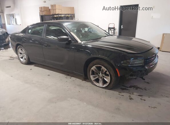 2C3CDXHG7GH350022 2016 DODGE CHARGER Черный Передняя правая четверть
