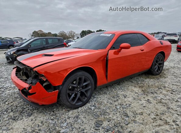 2C3CDZAG6MH533400 2021 DODGE CHALLENGER Orange Передня ліва чверть