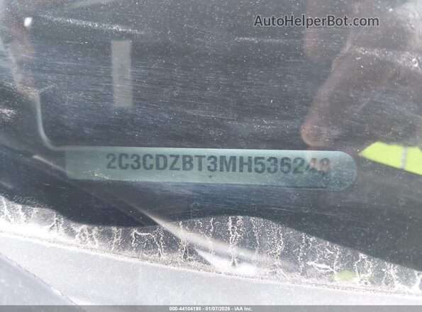 2C3CDZBT3MH536248 2021 DODGE CHALLENGER Black Engine compartment view