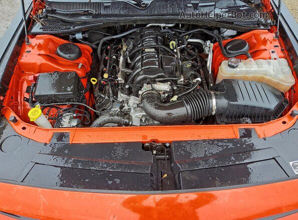 2C3CDZBTXPH688581 2023 DODGE CHALLENGER Orange Rear interior view