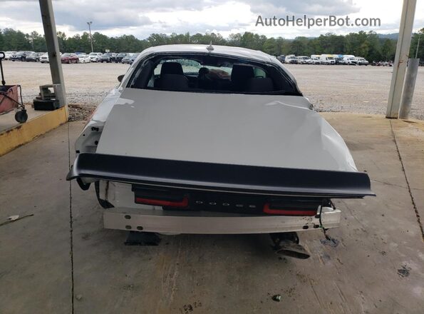 2C3CDZC91KH750333 2019 DODGE CHALLENGER White Вид ззаду