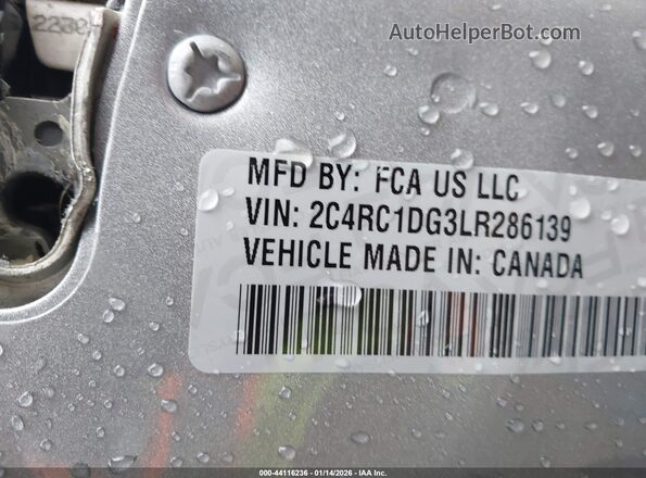 2C4RC1DG3LR286139 2020 CHRYSLER VOYAGER Silver Widok komory silnika