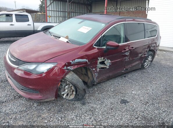 2C4RC1DG7LR163654 2020 CHRYSLER VOYAGER Burgundy წინა მარცხენა ხედი სამი მეოთხედიდან