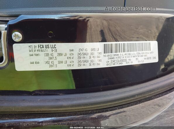 2C4RC1EGXJR365352 2018 CHRYSLER PACIFICA Фиолетовый Вид подкапотного пространства