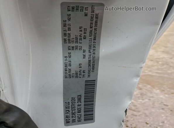 2C4RC1S76TR151241 2026 CHRYSLER PACIFICA Белый Вид наклейки с VIN-кодом