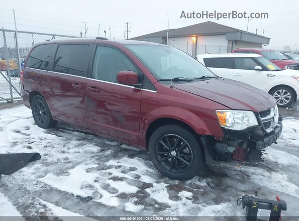 2C4RDGCG2LR253070 2020 DODGE GRAND CARAVAN Бордовый Передняя правая четверть