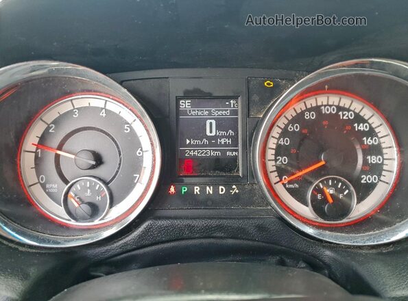2C4RDGDG4JR242714 2018 DODGE GRAND Черный Вид щитка приборов