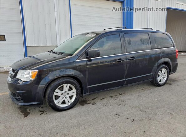 2C4RDGDG4JR242714 2018 DODGE GRAND Черный Передняя левая четверть