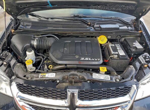 2C4RDGDG4JR242714 2018 DODGE GRAND Черный Вид подкапотного пространства