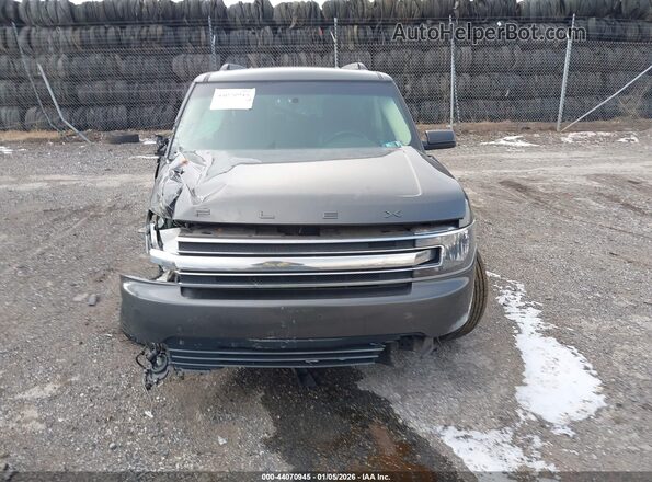 2FMGK5C82KBA16592 2019 FORD FLEX Gray Widok z przodu
