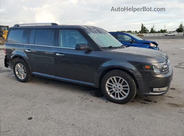 2FMGK5C86JBA09014 2018 FORD FLEX Серый Передняя правая четверть