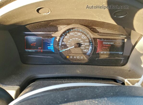 2FMGK5C87HBA14197 2017 FORD FLEX Белый Вид щитка приборов