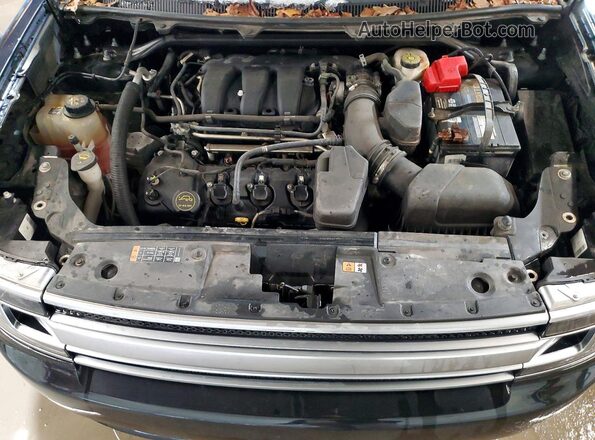2FMGK5D80KBA18646 2019 FORD FLEX Черный Вид подкапотного пространства