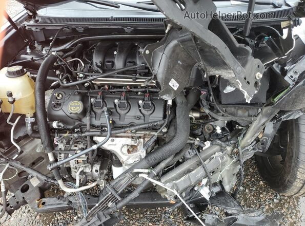 2FMGK5D8XGBA02154 2016 FORD FLEX Black Vista del compartimento del motor