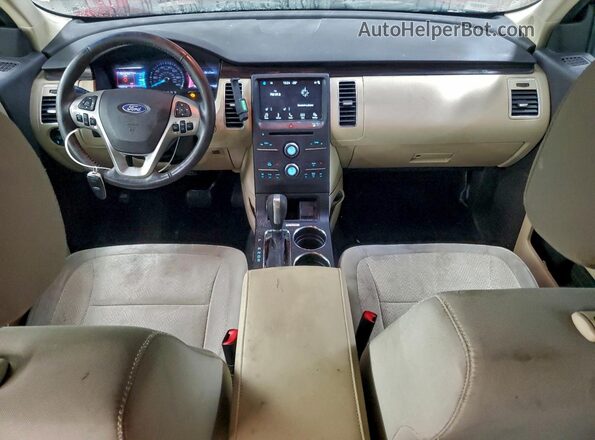 2FMHK6C81GBA04788 2016 FORD FLEX Красный Вид панели приборов