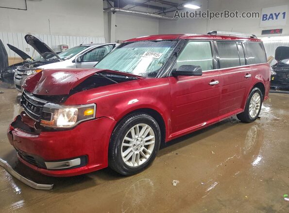 2FMHK6C81GBA04788 2016 FORD FLEX Красный Передняя левая четверть
