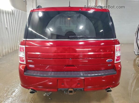 2FMHK6C81GBA04788 2016 FORD FLEX Красный Вид сзади