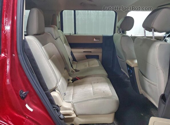 2FMHK6C81GBA04788 2016 FORD FLEX Красный Вид задней части салона