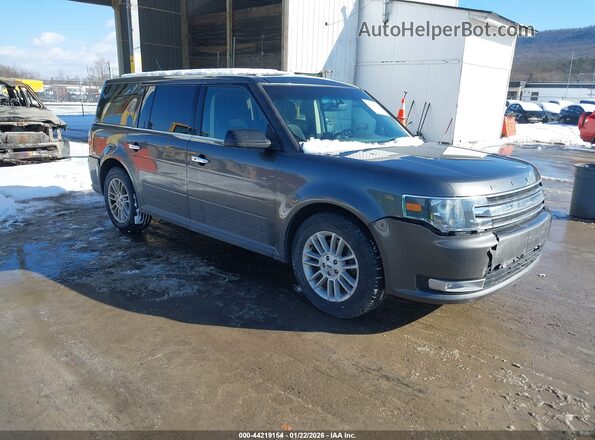 2FMHK6C86HBA04237 2017 FORD FLEX Серый Передняя правая четверть