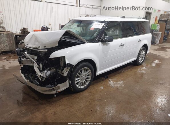 2FMHK6C89JBA14492 2018 FORD FLEX Белый Передняя левая четверть
