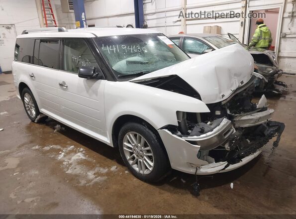 2FMHK6C89JBA14492 2018 FORD FLEX Белый Передняя правая четверть