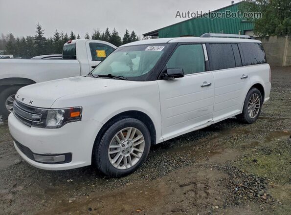 2FMHK6C89KBA20973 2019 FORD FLEX Белый Передняя левая четверть