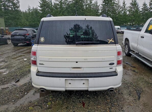 2FMHK6C89KBA20973 2019 FORD FLEX Белый Вид сзади